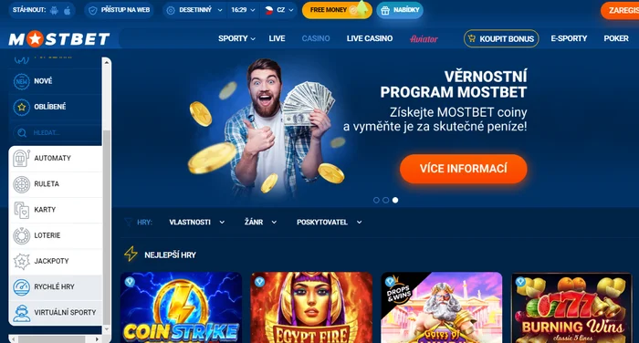 mostbet live casino